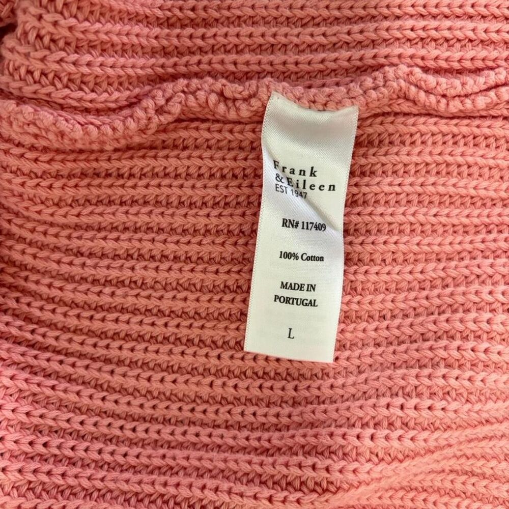 Frank & Eileen Women's Pink Cardigan Size L - Picture 5 of 5